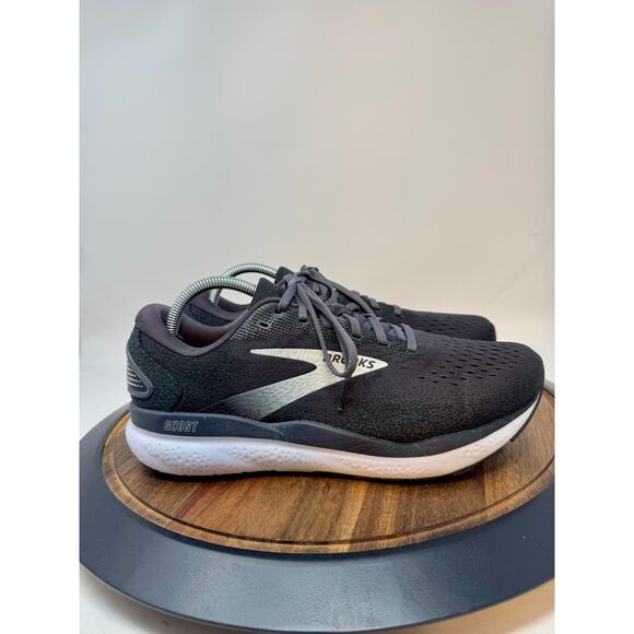 Brooks Ghost 16 Men Size 10 Wide Shoes Black Running Walking Sneaker 1104182E090 - Picture 1 of 10